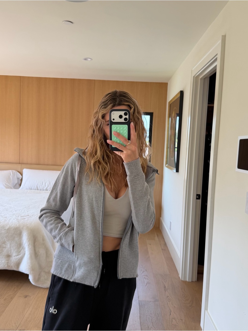 lululemon athletica Light Gray Full-Zip Hoodie Jacket